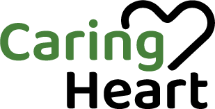 caring heart logo home header